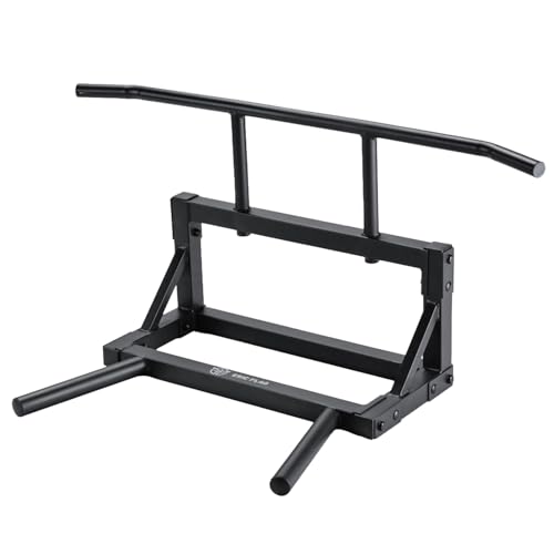 ERIC FLAG Barre de Traction Murale 2 en 1 Tractions & Dips | Acier Renforcé, Charge Max 250 kg | Fixation Mur Porteur Béton/Brique, Montage Facile, Kit...