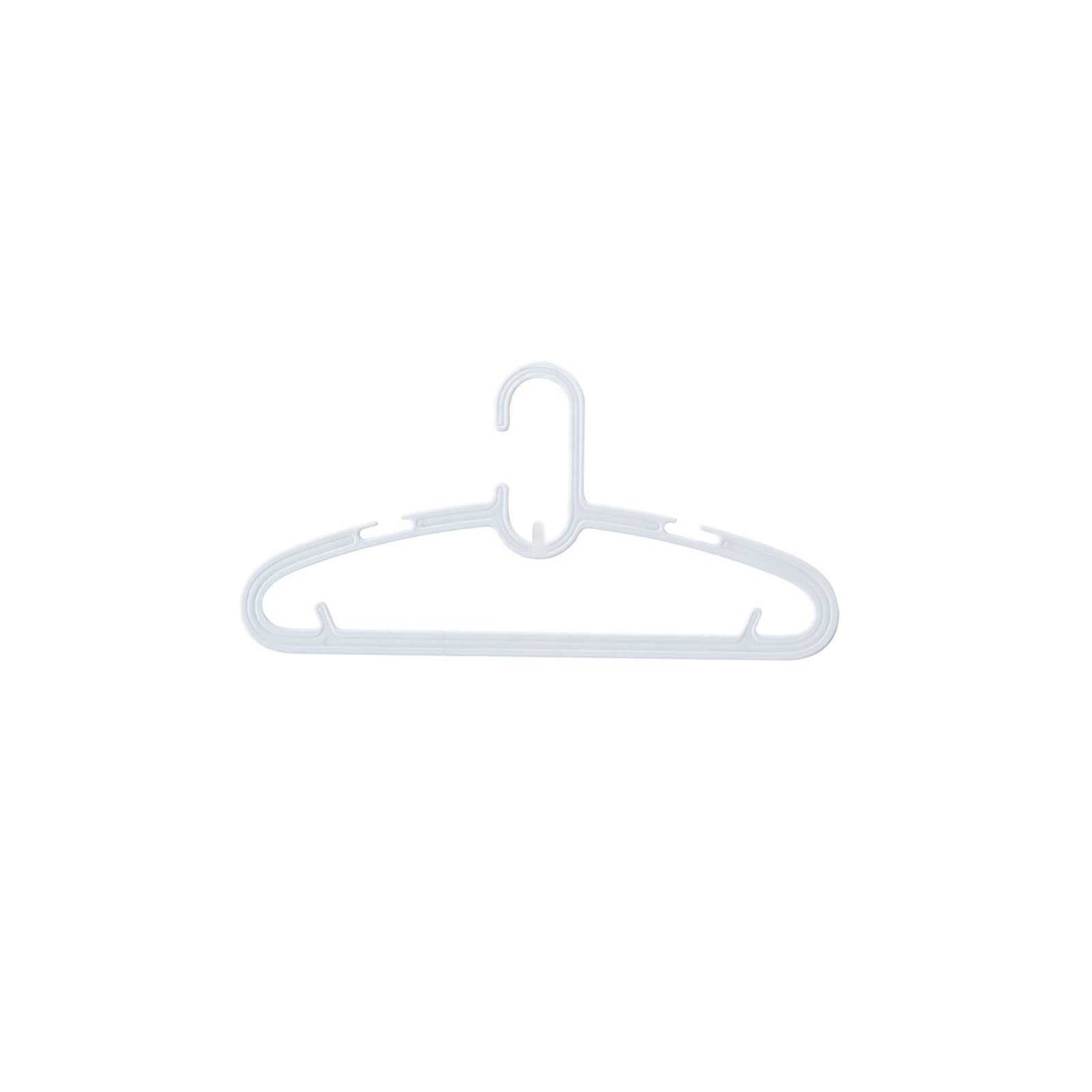 GONMDOPY Coat Hangers,10Pcs Clothes Hanger,Portable Multifunction Clothes Drying Rack Multi-Port Support Coats Storage Hanger, Space Saving/White/10Pcs