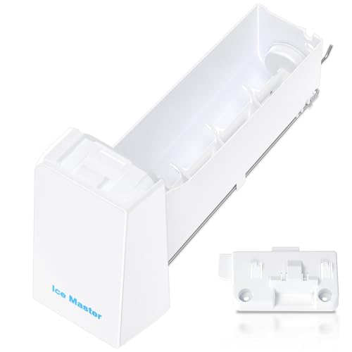 Upgraded DA97-14474A DA97-14474C DA97-12604D Refrigerator Ice Maker Replacement Compatible with Samsung Ice Bucket Parts RF26J7500SR, RF28HFEDTSR, RF265BEAESR Ice Bin Tray W/Latch Plate