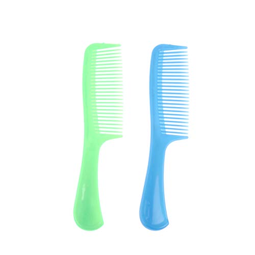 Foto von Minkissy 15Pcs Plastikhaarkämme Bunter Detangling Unzerbrechlicher Langer Griffkamm für Hauptsalon