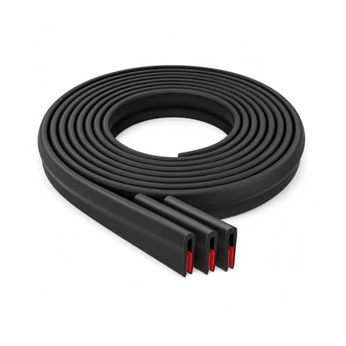 Profil de protection de bord 6m en caoutchouc auto-adhésif pour tôle de 4 à 8 mm