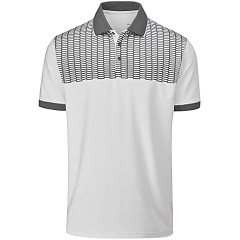 Stuburt Golf Mens 2022 Monarch Golf Polo Shirt - White/Slate Grey - XXXL Cover