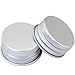 MEETOOT 16PCS 28mm Silver Threaded Rolled Edge Stamped Aluminium Cap with Gasket Suitable for Packaging Foodstuffs Daily Chemicals Industrial Reagents