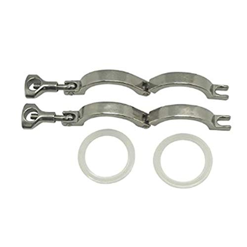 Tri-clamp Roestvrij Staal 304 Enkele Pin Zware Tri-klem Met Vleugelmoer, For Ferrule TC Met Siliconen Pakking (Size : 76mmx Ferrule 91