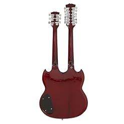 Jimmy Page (Led Zeppelin) Doubleneck Réplique de guitare miniature avec boîte de présentation et support - Les Beatles, Paul McCartney, John Lennon, RIngo Starr, George Harrison Jimmy Page (Led Zeppelin) Doubleneck Réplique de guitare miniature avec boîte de présentation et support – Image 3
