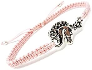 Unicorn Macrame Bracelet. Adjustable. Choice of Colours. Child or Adult Size.