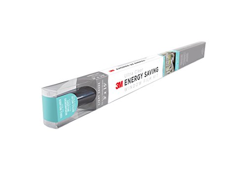 Image of 3M Ultra Clear Energy Saving Window Film Kit, 3-Feet x 15-Feet, Light Shade