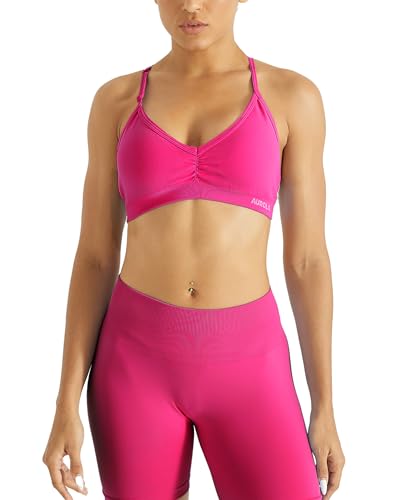 Image of AUROLA Mercury Workout Sports Bras Women Athletic Removable Padded Backless Strapy Minimal Crop Top