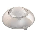 GG Grand General 51982 1-1/16 Inches O.D. Chrome Plastic Button Cover w/Clear Crystal for Kenworth