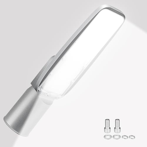 Willpower Farolas LED Para Exterior 30W 2426LM, Lámpara de Calle LED Blanco 6000K, Alumbrado Público Aluminio, IP66 Impermeable Luz de Seguridad Para Jardín Garaje Patio Plaza Corte