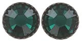  Konplott Ohrstecker flach Black Jack green