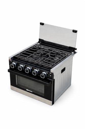 Suburban 17 RV Stove Oven Range 3916A RR17 3 Burner Piezo LED Knobs Tiny Home