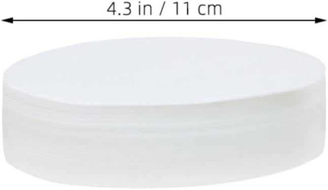 100 Pcs round Burger Patty Parchment Paper Discs 11cm Non-stick White Baking Sheets for Hamburger Press and Food Wrapping, Easy to Use and Versatile Kitchen Accessory