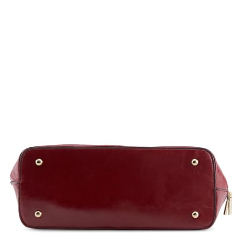 Red Lips Oval Handbag by La Philipe3