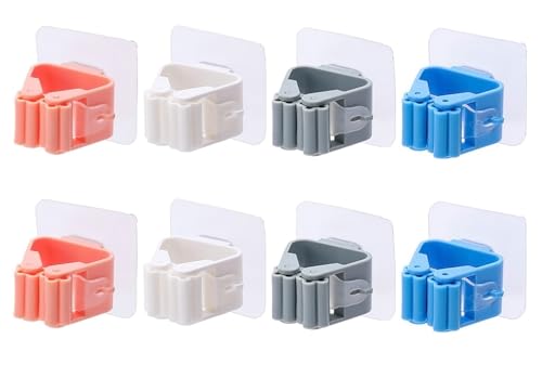 GLUN® Mop Holder Self Adhesive Hooks, Broom, Mop, Rod Holder, Plastic with Rubber Grip, Waterproof for Bathroom & Kitchen, Multipurpose (B0CVRXW5B2) Amazon Price History, Amazon Price Tracker
