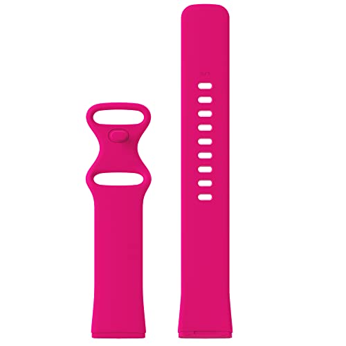 honecumi Magenta Straps Compatible with Fitbit Sense & Versa 3 Soft Silicone Replacement Watch Bands for Women & Men, UK - Image 2