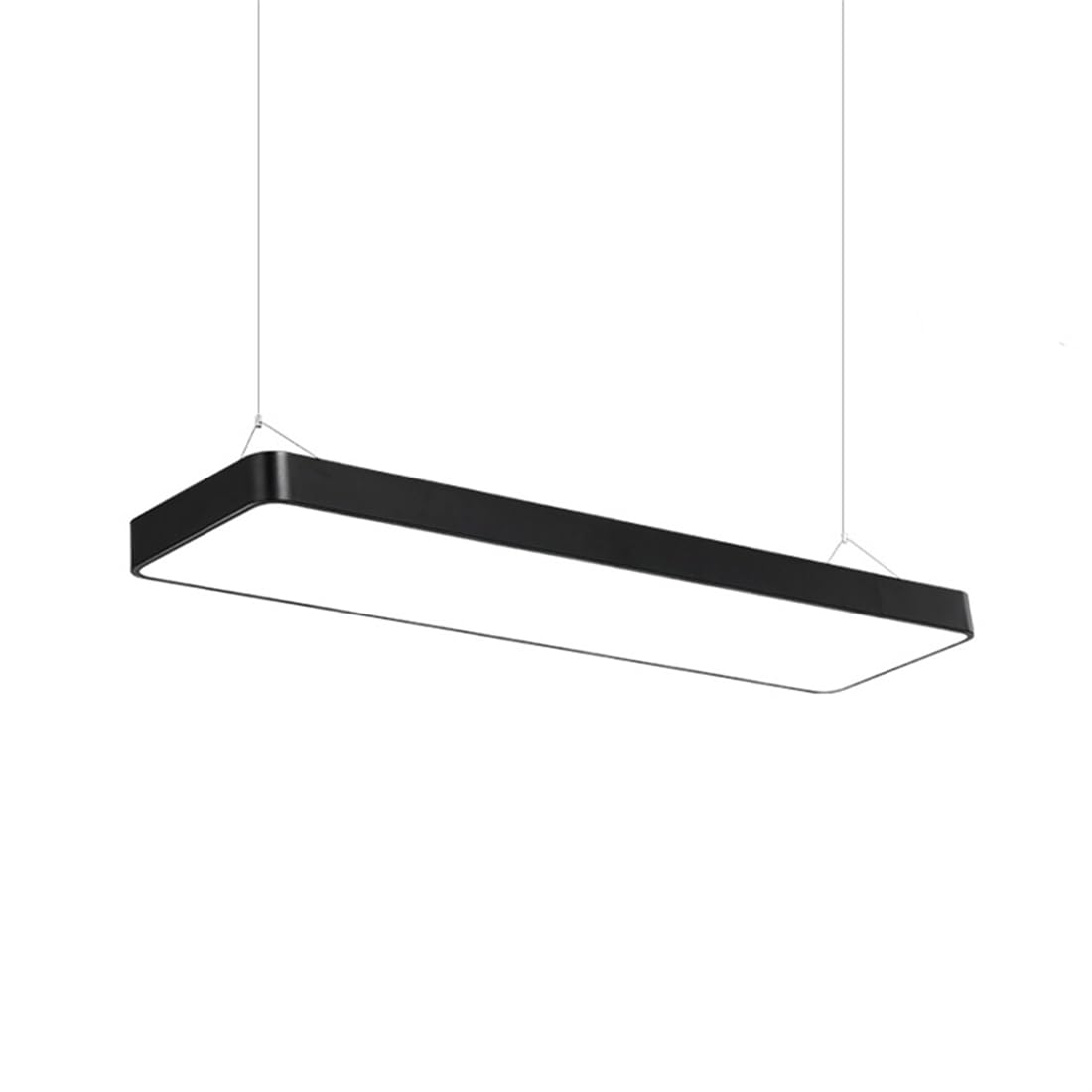 Liniowa Lampa Wisząca Do Biura I Sklepu Lampa Wisząca W Stylu Vintage Industrialnym Do Sufitu Żyrandol Do Jadalni 6000K Bez Możliwości Ściemniania Minimalistyczne Oświetlenie Wpuszczane