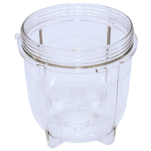 2 Pack Short Cup with Black Jar Lid, Compatible with Original Blender Juicer MB1001 250W