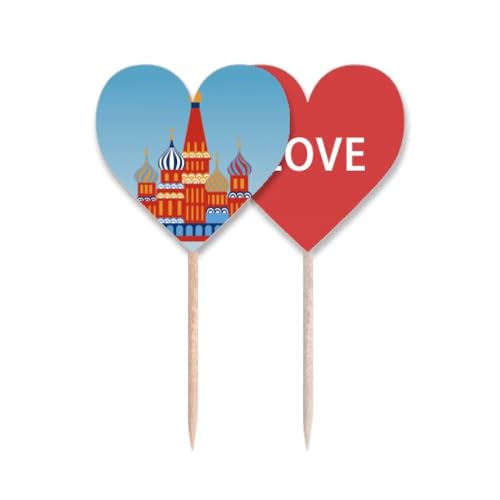 Cure-dents drapeau Russie pour pique cupcake de réception - 2