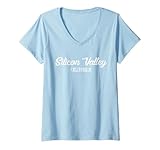 Photo Gallery donna maglietta della silicon valley california souvenir gift shirt maglietta con collo a v Photo Gallery donna maglietta della silicon valley california souvenir gift shirt maglietta con collo a v