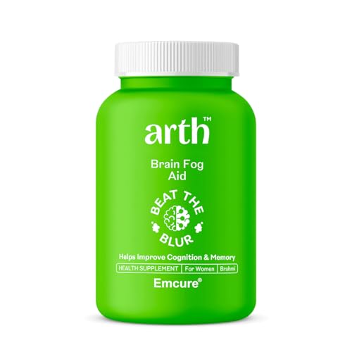 Image of Arth Brahmi Capsules for Memory, Focus, Concentration & Brain Fog Support - 30 Capsules for Men & Women | Bacopa Monnieri Supplement | Enhanced Absorption for Mental Clarity, Alertness & Positive Mood