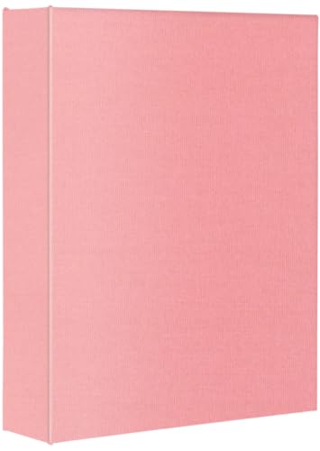万丈 200フォトアルバム 布地 大容量 L判・ハガキ 200枚収納 ポスト KG ローズピンク