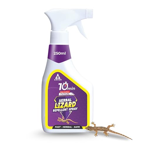 Image of Amish Herbal Lizard Spray 250 ml Pack Of 1 |10 Minutes Formula |Removes Entire Lizard colony|Powerful 100% Organic No Chemical Lizard Repellent Spray for Home Long Lasting Protection Instant Action