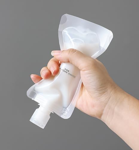 NaYiissi 10pcs Travel Pouches for Toiletries, Leak Proof Travel Fluid Makeup Packing Bag, TSA Approved Squeeze Pouches Travel Liquid Container, Plastic Pouch for Lotion Shampoo Cream Hand Soap