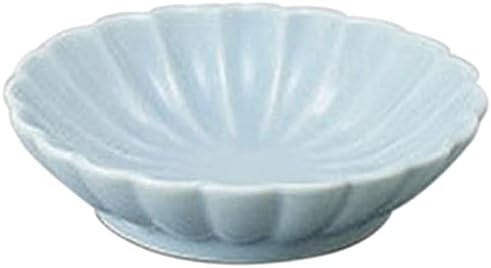 Set of 10, Delicacy, Blue Chrysanthemum Shaped Bean Small Plate, 3.1 x 0.8 inches (7.8 x 2 cm), Restaurant, Ryokan, Japanese Tableware, Restaurant, Commercial Use, Tableware, Tableware