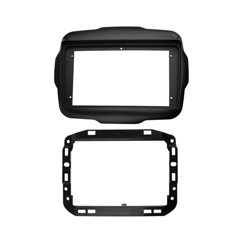 に適合する レネゲード 2016 2017 2018 2019 2020+ ステレオ DVD プレーヤー インストール トリム パネル キット フェイス プレート フェイシア フレーム ダブル DIN ラジオ フェイシア ステレオラジオフェイシアフレーム