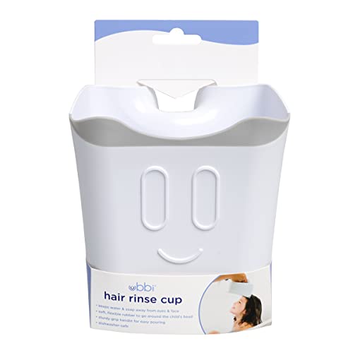 Ubbi Bath Rinse Cup For Babies & Toddlers, Baby Hair Rinse Cup, Newborn Bath Time Essential, Tear-Free Bath Accessory, White #TOP4
