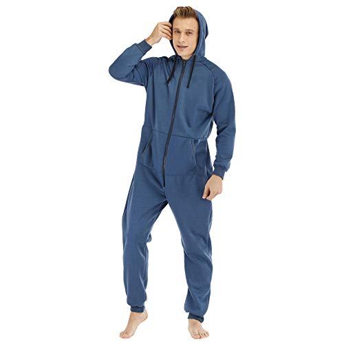 FangYuan Hommes Chaud Onesie Pyjamas Salon Vêtements De Nuit Une Pièce Pyjamas Vêtements De Nuit Hommes Combinaisons À Capuche Onesies Cover