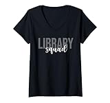 Photo Gallery donna library squad bibliotecario amante dei libri bookworm maglietta con collo a v Photo Gallery donna library squad bibliotecario amante dei libri bookworm maglietta con collo a v
