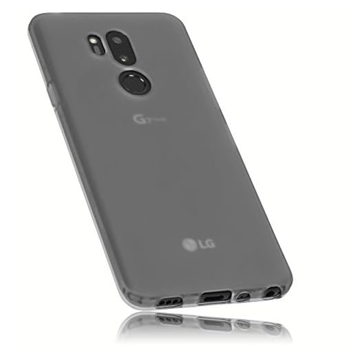 mumbi Skal kompatibel med LG G7 ThinQ mobilskal, transparent svart, flerfärgad