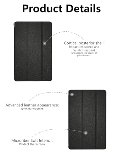 Coque TECLAST Artpad Pro 12,7 en polyuréthane noir fin haute protection