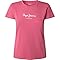 Pepe Jeans New Virginia SS N Camiseta, Rosa (Rosa Pizarra), XXS para Mujer