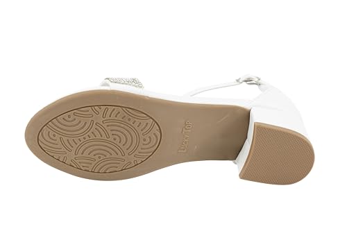 Image of Lucky Top Girls Dress Sandal Low Heel Ankle Strap