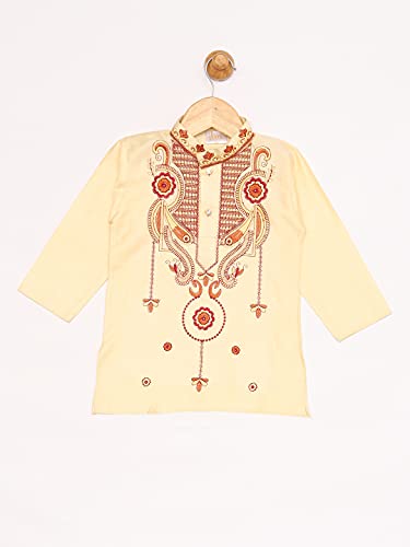 Image of JBN Creation Boys' Cotton Blend Kurta and Dhoti Set
