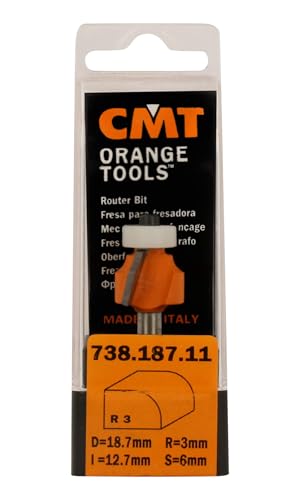 CMT ORANGE TOOLS 738.167.11 - HARTMETALL-RADIUSFRÄSER MIT KUGELLAGER S=6 D=16,7 R=2