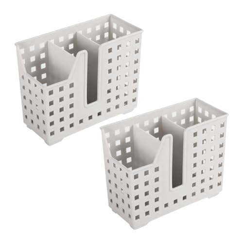 Fpreeza Paquete de 2 Cestas para Lavavajillas para Paja y Palillos, Cesta para Utensilios de Lavavajillas, Escurridor para Lavado y Secado
