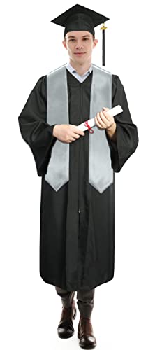 Image of Plain Graduation Stole Sash 60 Inch Unisex Adults Solid