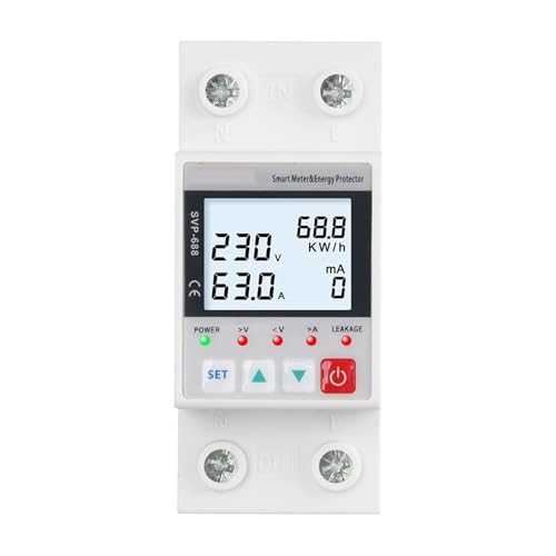 Compteur d'énergie SVP688 63A interrupteur avec protection tension