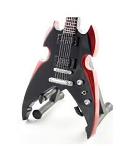 Decoration Guitare Miniature 22 Cm avec Son Chevalet Tribute Kiss Paul Stanley - Les Beatles, Paul McCartney, John Lennon, RIngo Starr, George Harrison Decoration Guitare Miniature 22 Cm avec Son Chevalet Tribute Kiss Paul Stanley