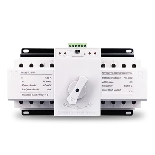 ATS 4P 125A inverseur automatique triphasé 4 fils 230V TOQ3-4P/125 pour commutateur de secours