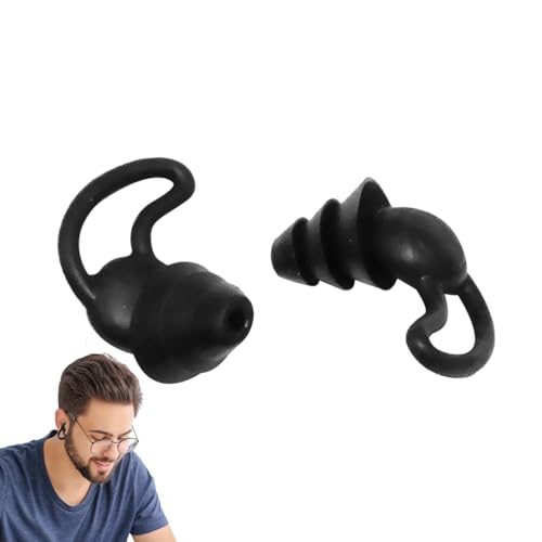 Tapones para Dormir con Reducción de Ruido | Juego de 2 Piezas Impermeables para Dormir - Protectores Auditivos de Silicone,para Viaje Oficina Hotel Apartamento Residencia Universitaria Fiesta