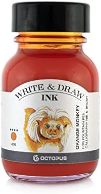 Octopus Write and Draw Ink 425 Blue Chameleon, wodoodporny atrament do pisania i rysowania, tusz do kaligrafii, odporny na działanie światła, tusz do rysowania, niebieski, 50 ml