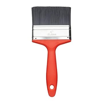 Fit For The Job 4 inch Value DIY Paint Brush for Painting with Emulsion, Gloss and Satin Paints on Walls, Ceilings, Furniture, Wood & Metal, 4" 100mm