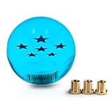 WENJTP Ball Star 54mm Gear Stick Shift Knob Head fits Most Universal Car Manual Automatic Vehicle(Blue 6 Star)