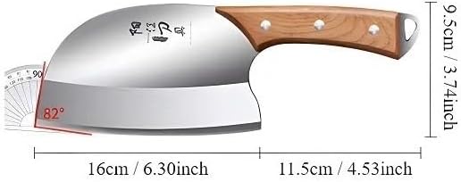 Meat Cleaver,Cleaver Knife Round Headed Sharp Bone Chopping Knife, Dual Purpose Knife For Cutting, Fish Killing Knife, Bone Chopping Knife (Size : Round head Knife), LAMAJIGA5844