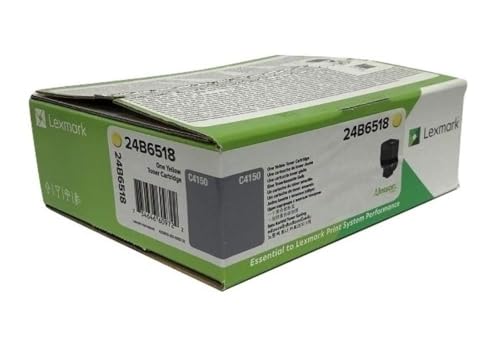 Lexmark - 24b6518 10000páginas amarillo tóner y cartucho láser - tóner para impresoras láser (amarillo, c4150)